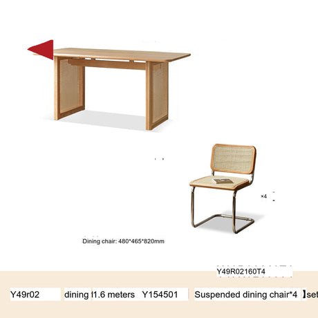 GENJI Hoshihara Solid Wood Elegant Dining Set from GENJI