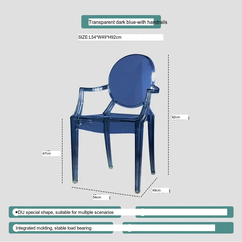 ABOUT WHITE Ambrosia Chic Translucent Dining Chair from ABOUT WHITE