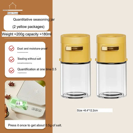 MH Araceli Modern Kitchen Salt Container with Control Mechanism from MH