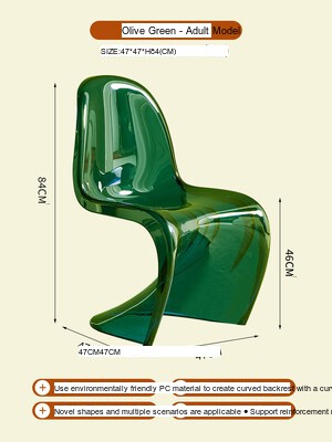 NIYE Alborz Sleek Modern Acrylic High Chair from NIYE
