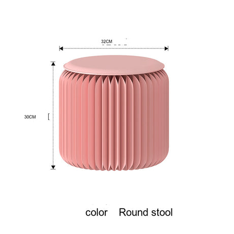 SHIBA Tameshigawa Chic Minimal Folding Round Stool from SHIBA