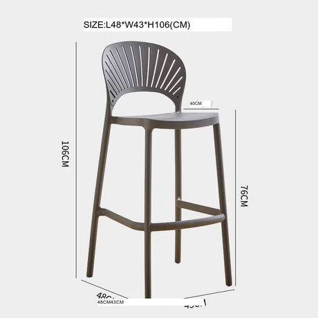 NIYE Tamsin Sleek Stackable Bar Stool from NIYE