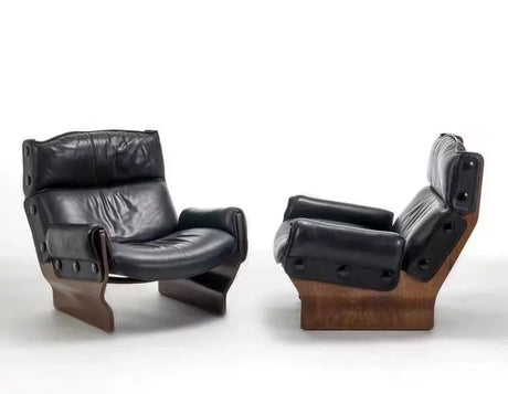 GANGETIC AGE Mariposa Elegant Solid Wood Lazy Sofa Chair from GANGETIC AGE