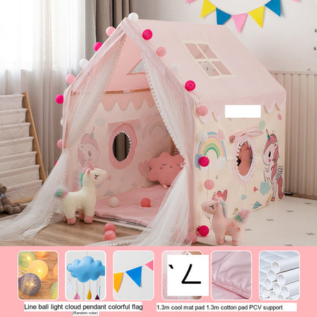LITTLE DOVE Santiago Enchanted Indoor Castle Tent Playhouse from LITTLE DOVE