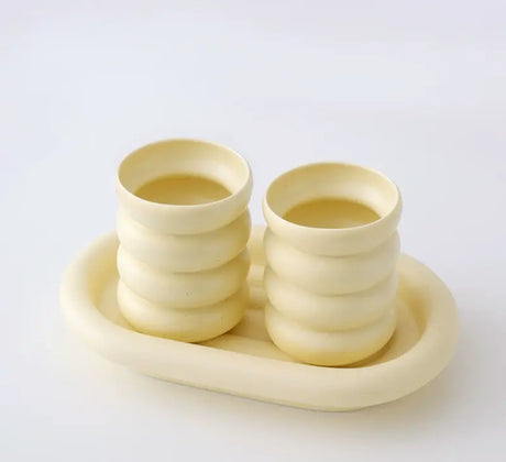 LENYVASEN Esme Elegant Bathroom Wash Cup Set from LENYVASEN