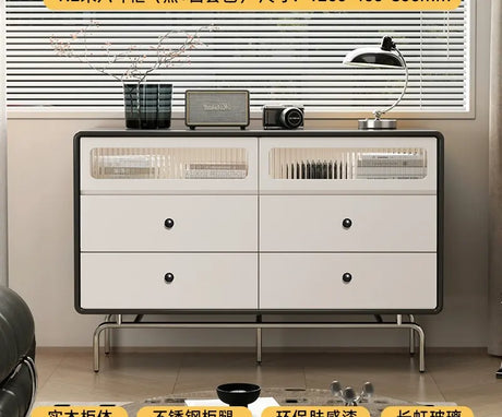 LINYUE Juliette French Multi-Drawer Bed End Cabinet from LINYUE