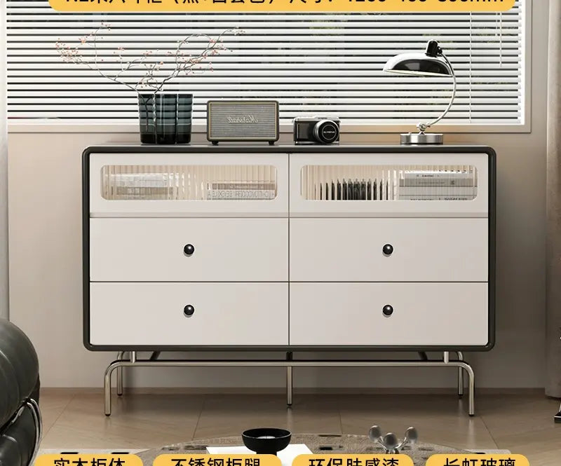 LINYUE Juliette French Multi-Drawer Bed End Cabinet from LINYUE