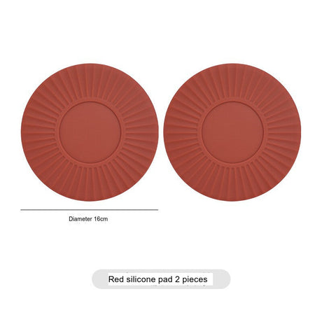 SUCO Isadora Elegant Round Silicone Gel Dinner Plate Table Mat Antiscald from SUCO