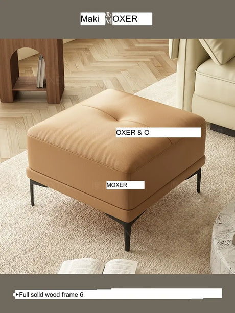 MOXER Elowen Luxe Solid Wood Latex Footstool from MOXER