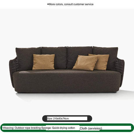 DIME GARDEN Lisandra Stylish Rattan Outdoor Sofa from DIME GARDEN