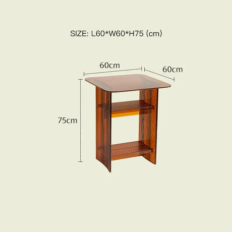 LAZYSPACE Chloe Acrylic Storage Desk from LAZYSPACE