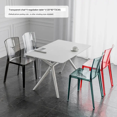 ABOUT WHITE Elowen Transparent Acrylic Dining Chair from ABOUT WHITE