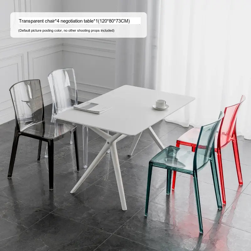 ABOUT WHITE Elowen Transparent Acrylic Dining Chair from ABOUT WHITE