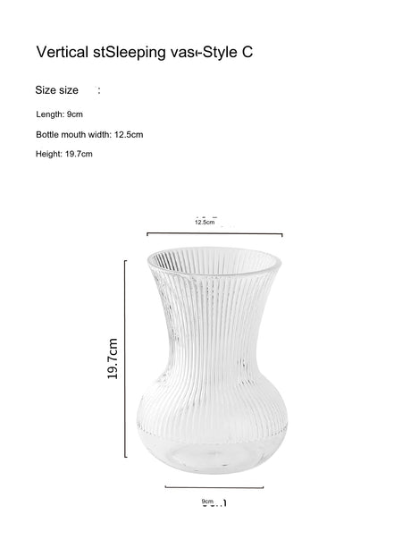 LIVETAI Isolde Majestic Hammered Design Hyper-Transparent Hydroponic Pot from LIVETAI