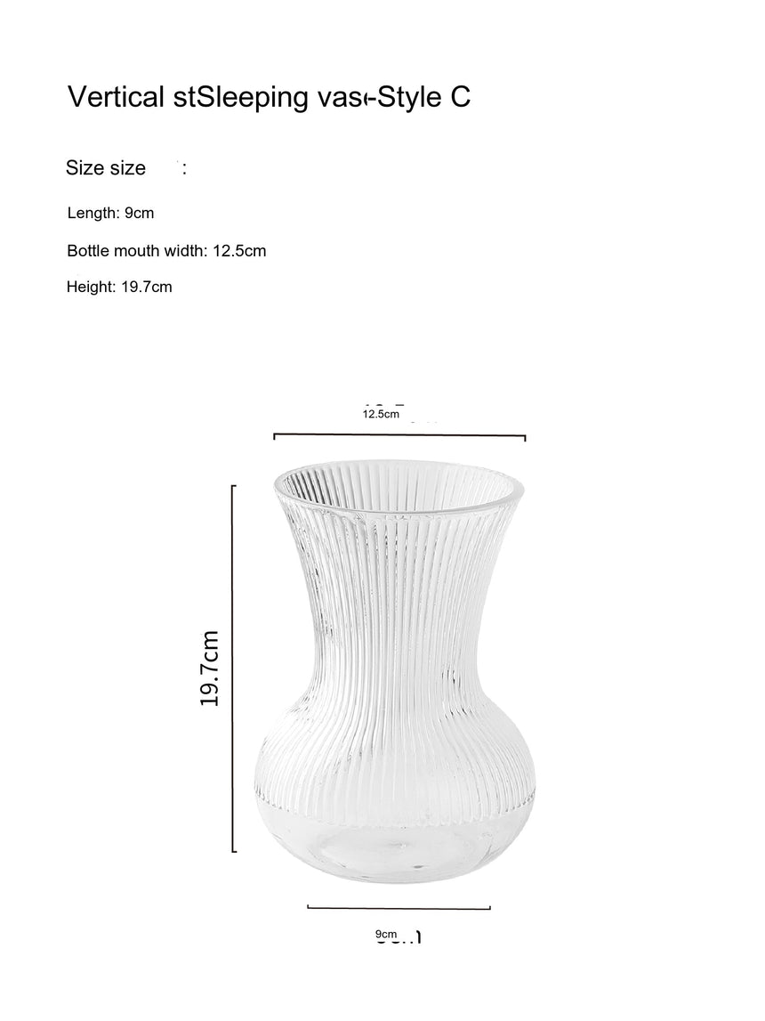LIVETAI Isolde Majestic Hammered Design Hyper-Transparent Hydroponic Pot from LIVETAI
