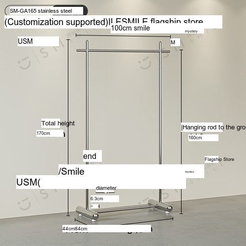 SM Henry Stainless Steel Clothing Hanger Stand from SM