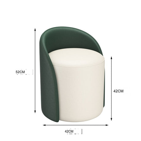FANMINGDI Isidora Chic Backrest Makeup Stool from FANMINGDI