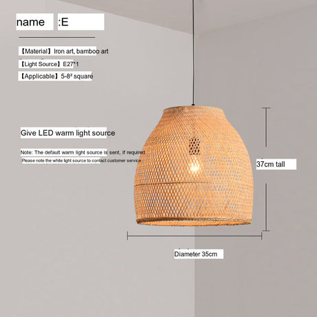 BOJI Haruki Elegant Bamboo Ceiling Lamp from BOJI