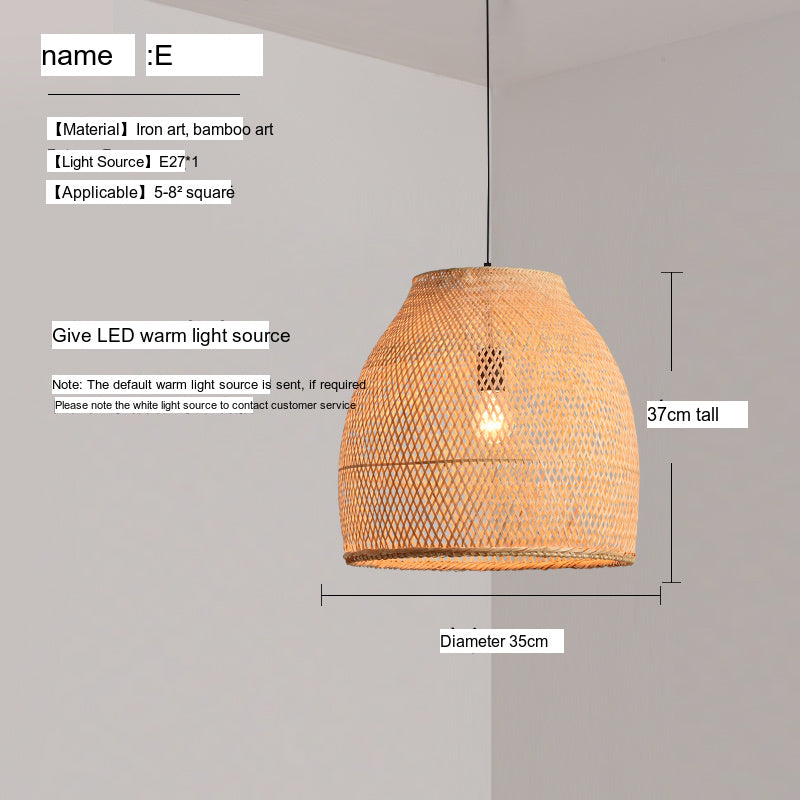 BOJI Haruki Elegant Bamboo Ceiling Lamp from BOJI