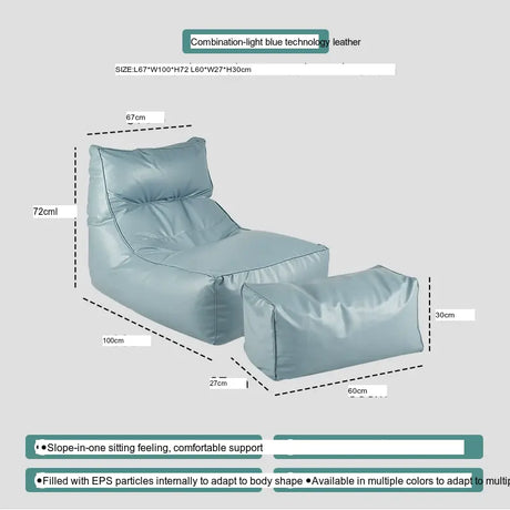 ABOUT WHITE Juniper Cozy Modern Bean Bag Lounge Chair from ABOUT WHITE