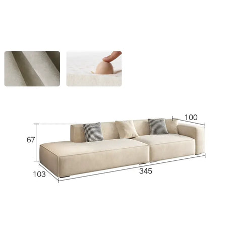 LATE AUTUMN Modern Scandinavian Minimalist Cream Sofa from LATE AUTUMN
