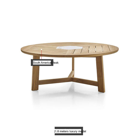 DIME GARDEN Amara Elegant Teak, Rattan Outdoor Table Set from DIME GARDEN