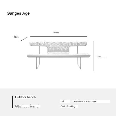 GANGETIC AGE Elowen Stylish Comfortable Outdoor Bench from GANGETIC AGE