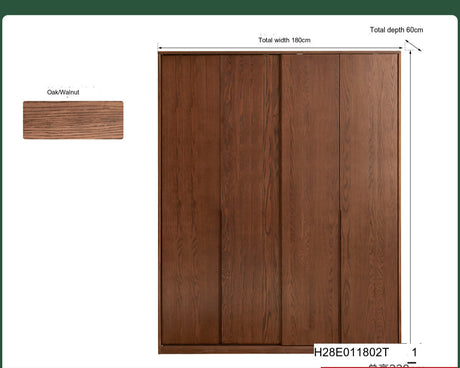 GENJI Akihiko Scandinavian Solid Wood Sliding Door Wardrobe from GENJI
