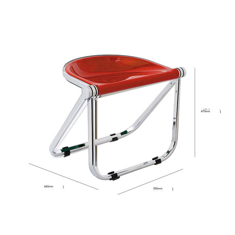 THOUGHTS Marcellus Transparent Folding Makeup Stool from THOUGHTS