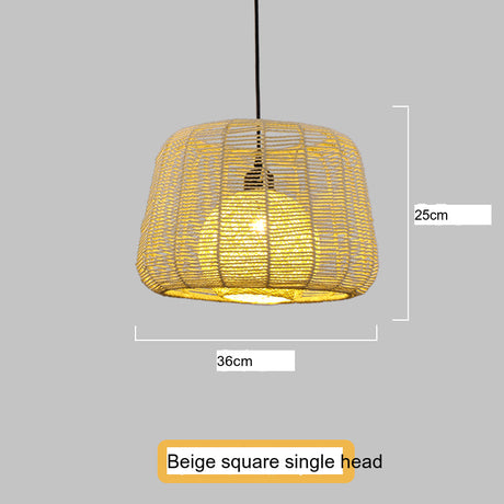 BOJI Kintaro Artistic Woven Lampshade Ceiling Lamp from BOJI