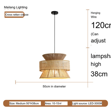 MAILANG Kenji Elegant Hemp Rope Chandelier from MAILANG