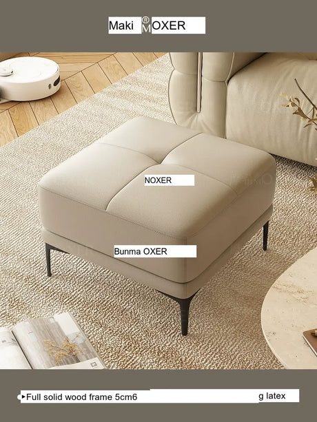 MOXER Juniper Solid Wood Footrest Compact Living Room Stool from MOXER