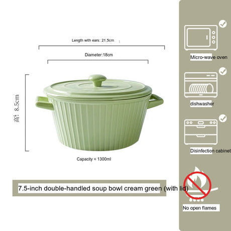 MOSE Striped Double-Ear Soup Bowl from MOSE