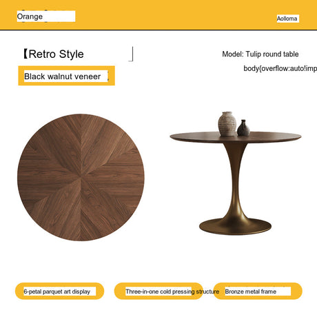 OROMA Isidora Retro Small Round Table Set from OROMA