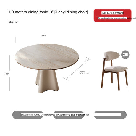 QUANMU Isadora Elegant Cream Dining Table from QUANMU