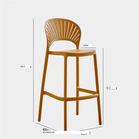 NIYE Tamsin Sleek Stackable Bar Stool from NIYE