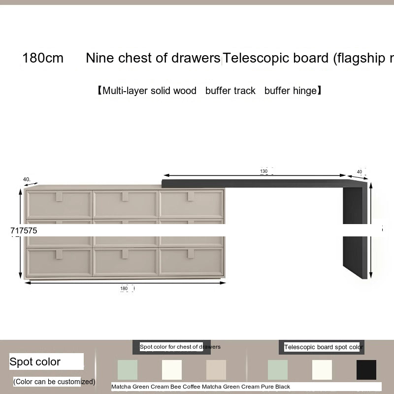 KOCU HOME Alaric Elegant Retractable Study Desk from KOCU HOME