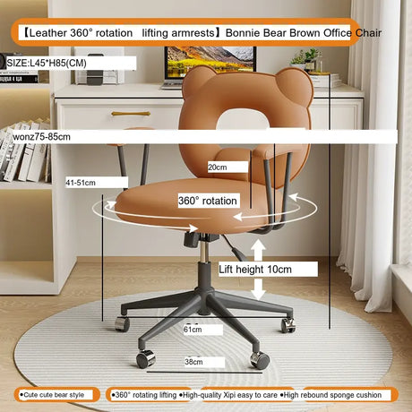 XIMIKA Carlotta Ergonomic Turquoise Desk Chair from XIMIKA