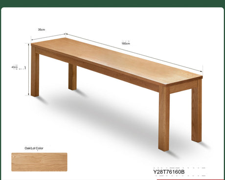 GENJI Hiroshi Minimalist Solid Wood Bench from GENJI