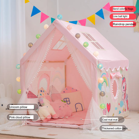 LITTLE DOVE Santiago Enchanted Indoor Castle Tent Playhouse from LITTLE DOVE