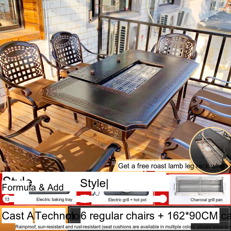 MOJIA Theron Multi-Functional Electric BBQ Table for Stylish Outdoors from MOJIA