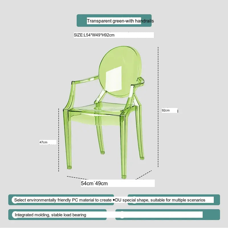 ABOUT WHITE Ambrosia Chic Translucent Dining Chair from ABOUT WHITE