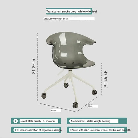 ABOUT WHITE Kiyoshi Elegant Adjustable Computer Chair from ABOUT WHITE