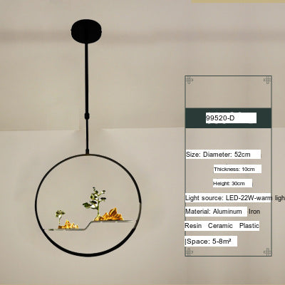 BOJI Minoru Stylish LED Ceiling Lamp Chinese Style from BOJI