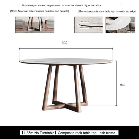 OROMA Cordoba Minimalist Solid Wood Dining Set from OROMA