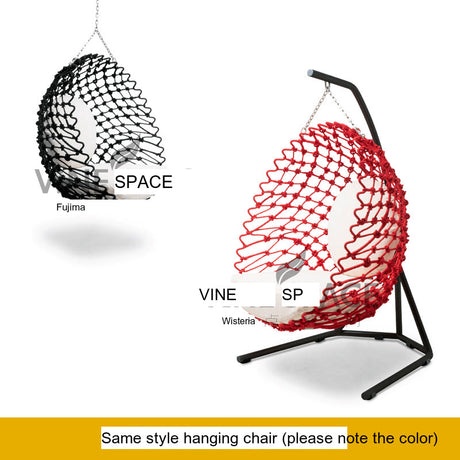 RATTAN SPACE Zephyra Cozy Internet-Red Balcony Chair from RATTAN SPACE