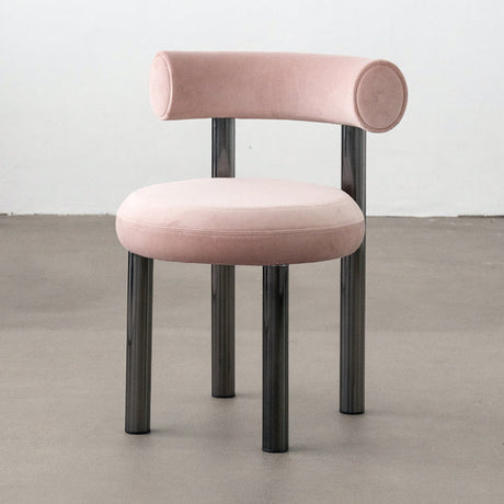 SOOGOOD Zenobia Minimalist Chubby Chair Stainless Steel Study Chair from SOOGOOD