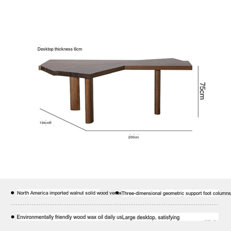 SOOGOOD Juniper Modern Solid Wood Conference Desk from SOOGOOD