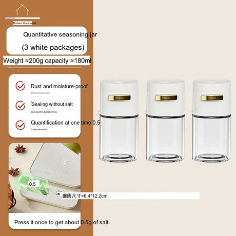 MH Araceli Modern Kitchen Salt Container with Control Mechanism from MH