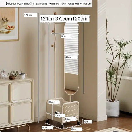 ABOUT WHITE Celestia Elegant Flexible Dressing Mirror Stand. from ABOUT WHITE